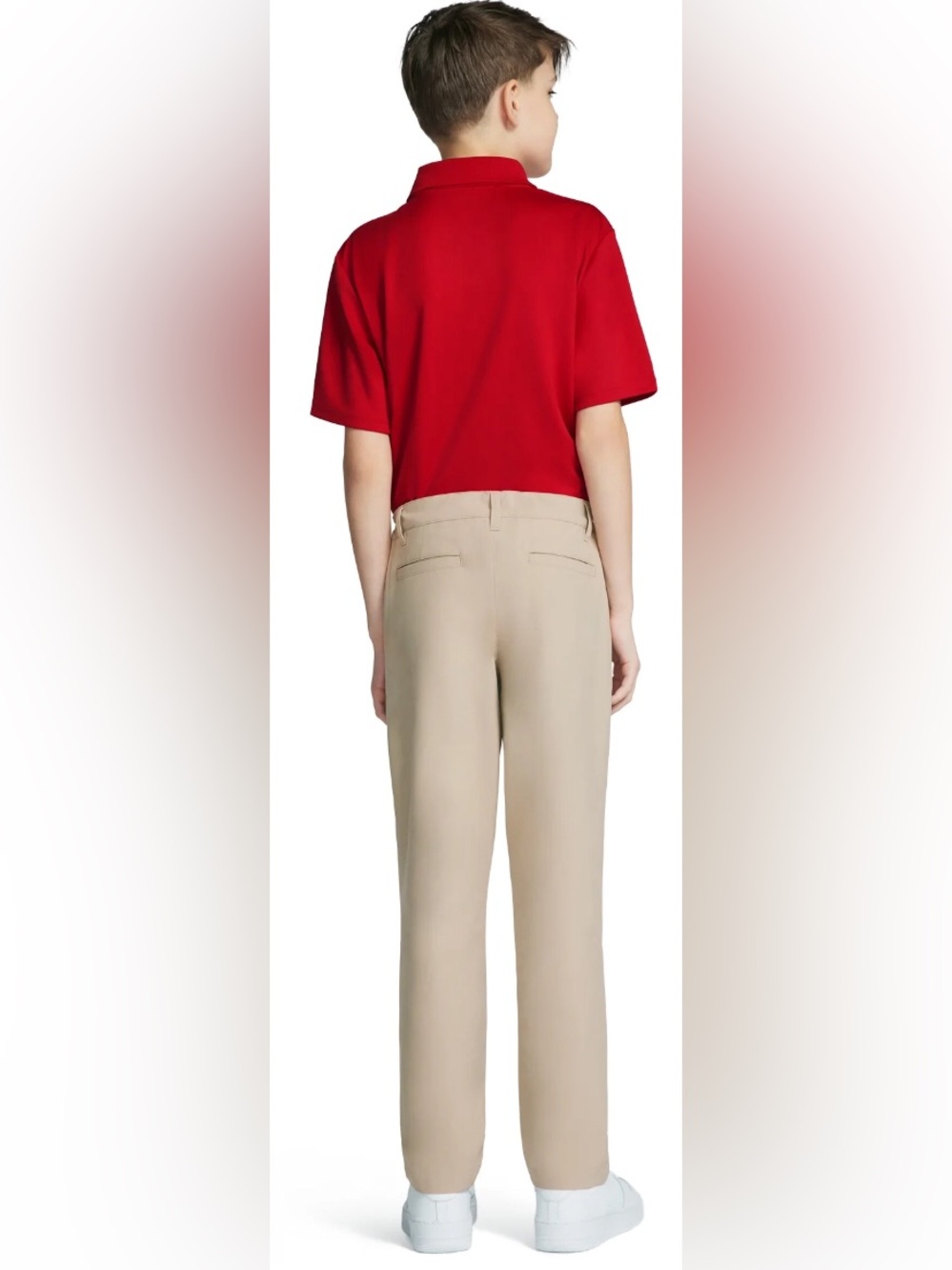 Wonder Nation Boys School Uniform Flat Front Performance Pants - Picture 6 of 7